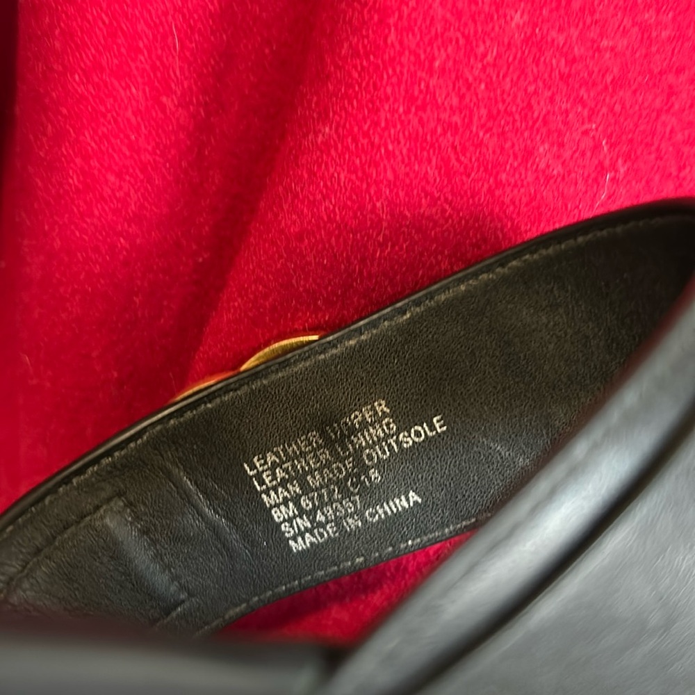 Tory Burch Black Sandals with Gold Accents - Picture 5 of 6